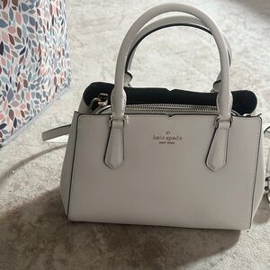 Kate Spade White and Black Satchel